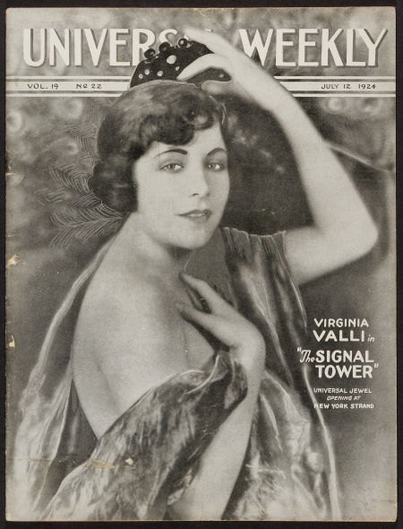 UNIVERSAL WEEKLY magazine side cover 12 July 1924