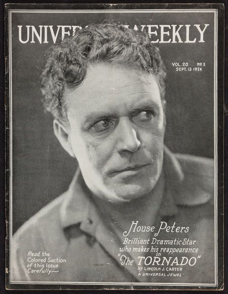 UNIVERSAL WEEKLY magazine side cover 13 September 1924