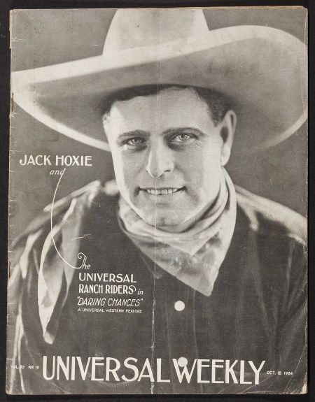 UNIVERSAL WEEKLY magazine side cover 18 October 1924