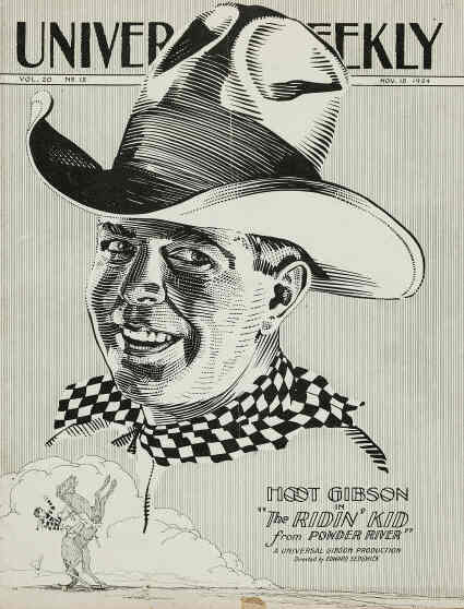 UNIVERSAL WEEKLY magazine side cover 15 November 1924