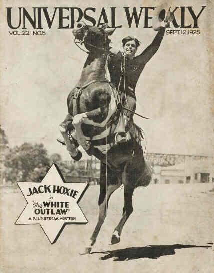 UNIVERSAL WEEKLY magazine side cover 12 September 1925
