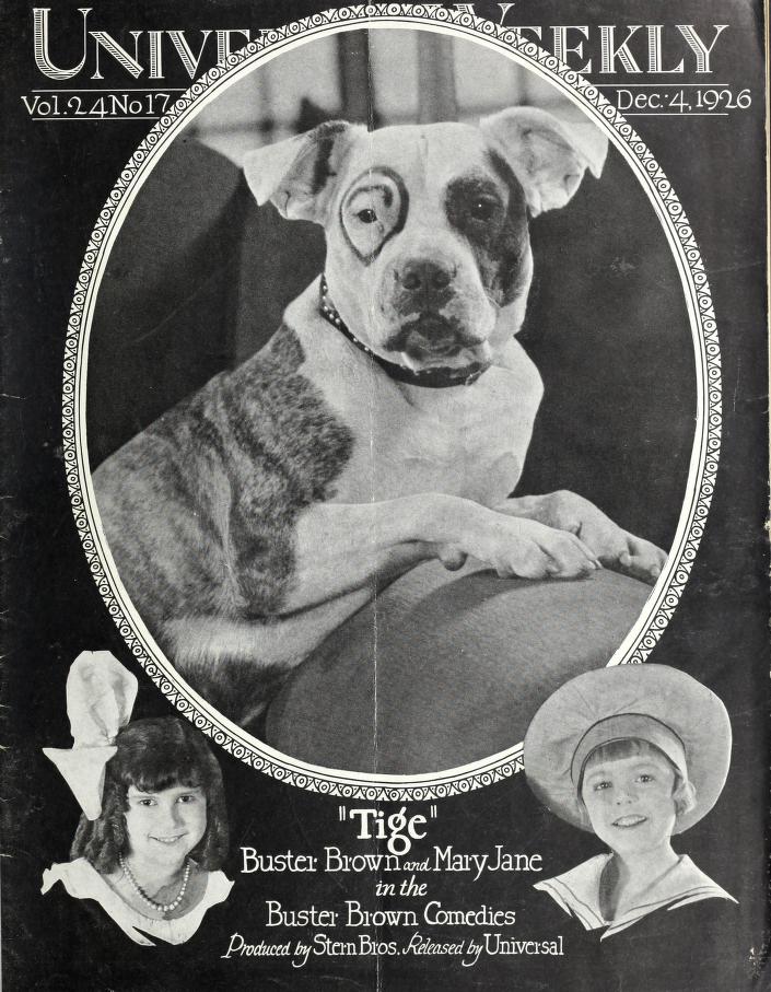 UNIVERSAL WEEKLY magazine side cover  Vol 24 # 17 4 December 1926