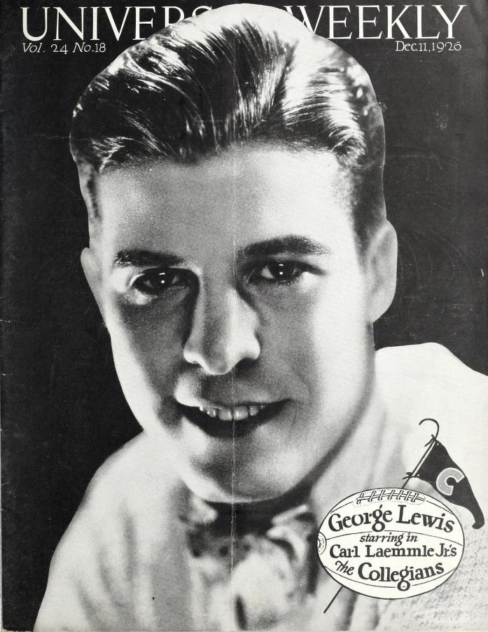 UNIVERSAL WEEKLY magazine side cover  Vol 24 # 18 11 December 1926
