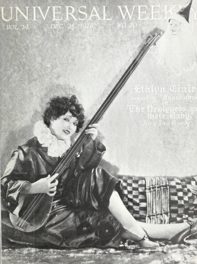 UNIVERSAL WEEKLY magazine side cover  Vol 24 # 20 25 December 1926