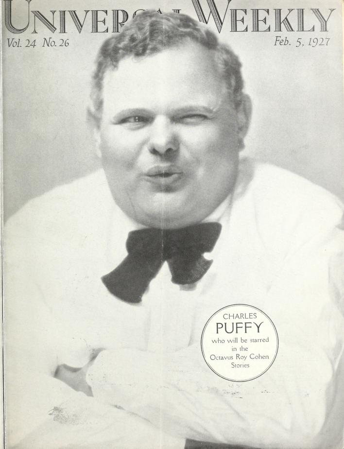 UNIVERSAL WEEKLY magazine side cover  Vol 24 # 26 5 February 1927