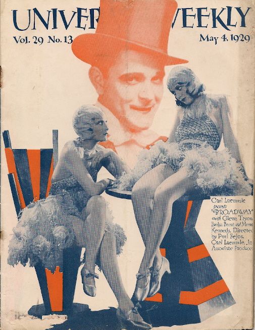 UNIVERSAL WEEKLY magazine side cover  Vol 29 # 13 4 May 1929
