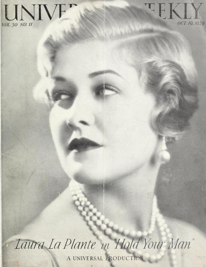 UNIVERSAL WEEKLY magazine side cover  Vol 30 # 11 19 October 1929