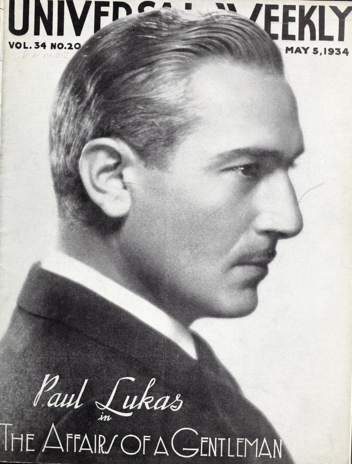 UNIVERSAL WEEKLY magazine side cover  Vol 34 # 20 5 May 1934
