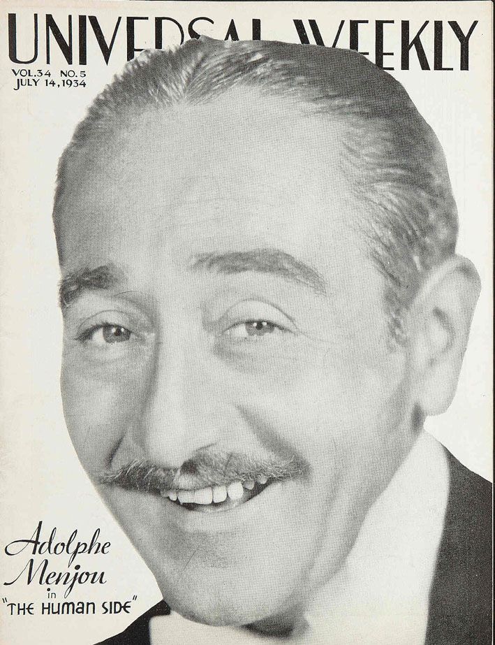 UNIVERSAL WEEKLY magazine side cover  Vol 35 # 5 14 July 1934