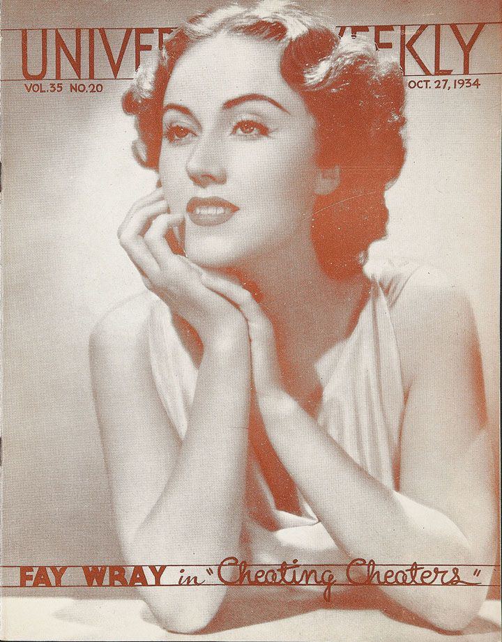 UNIVERSAL WEEKLY magazine side cover 27 October 1934
