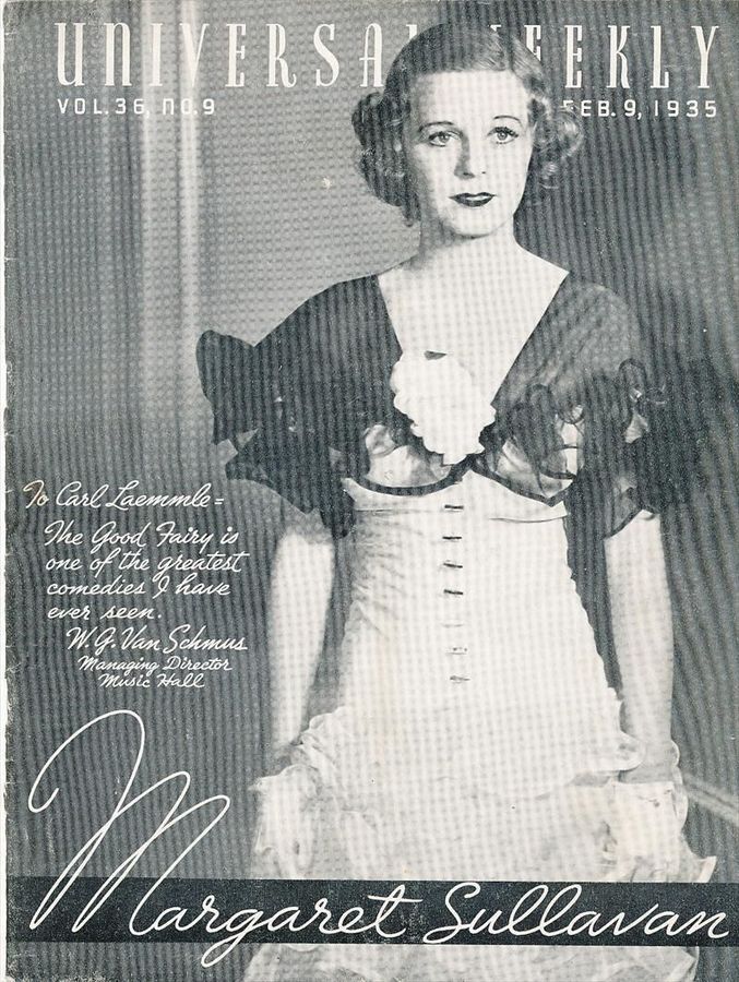 UNIVERSAL WEEKLY magazine side cover  Vol 36 # 9 9 February 1935