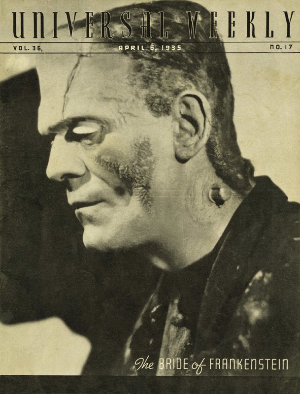UNIVERSAL WEEKLY magazine side cover  Vol 36 # 17 6 April 1935
