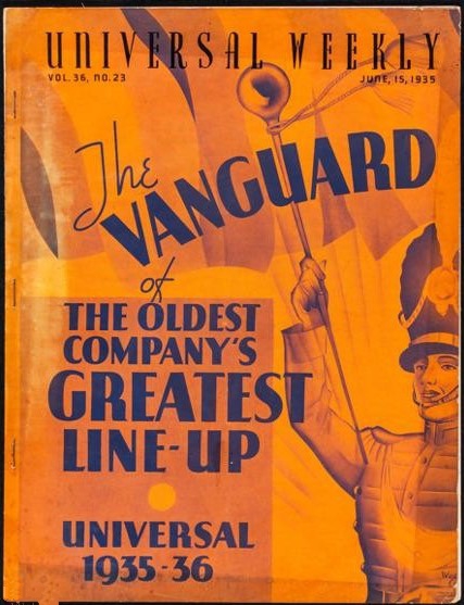UNIVERSAL WEEKLY magazine side cover  Vol 36 No  23 15 July 1925
