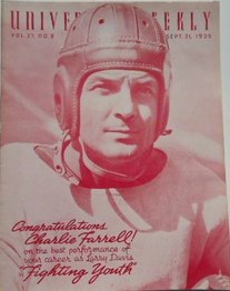 UNIVERSAL WEEKLY magazine side cover  Vol 37 No  8 21 September 1935
