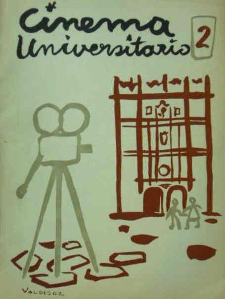CINEMA UNIVERSITARIO magazine side cover Issue 2 October/November/December 1955