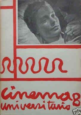 CINEMA UNIVERSITARIO magazine side cover Issue 8 December 1958