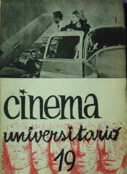 CINEMA UNIVERSITARIO magazine side cover Issue 19 March 1963