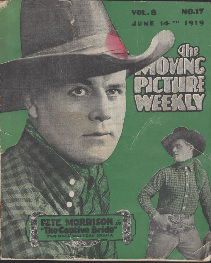 UNIVERSAL WEEKLY magazine side cover 14 June 1919