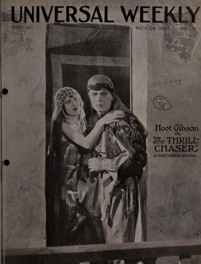 UNIVERSAL WEEKLY magazine side cover 24 November 1923