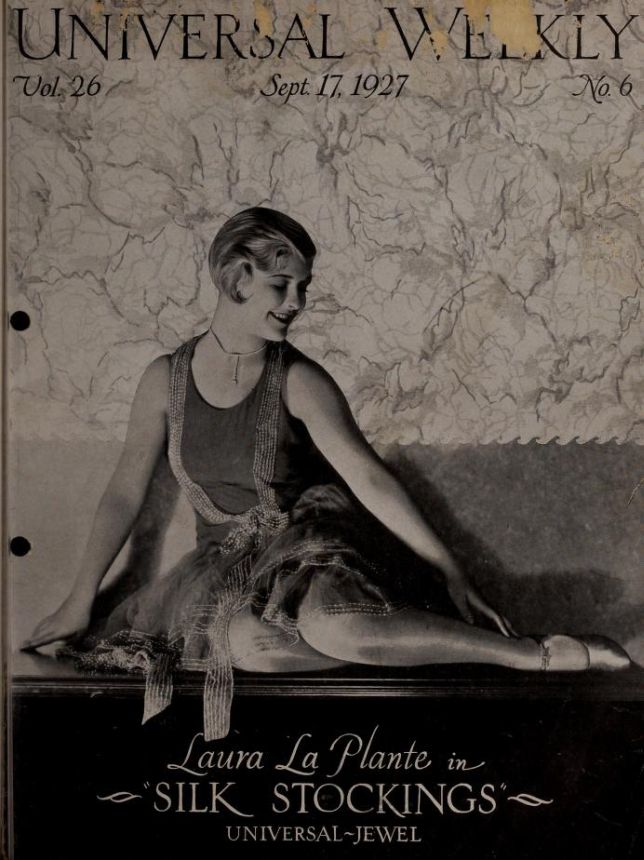 UNIVERSAL WEEKLY magazine side cover 17 September 1927