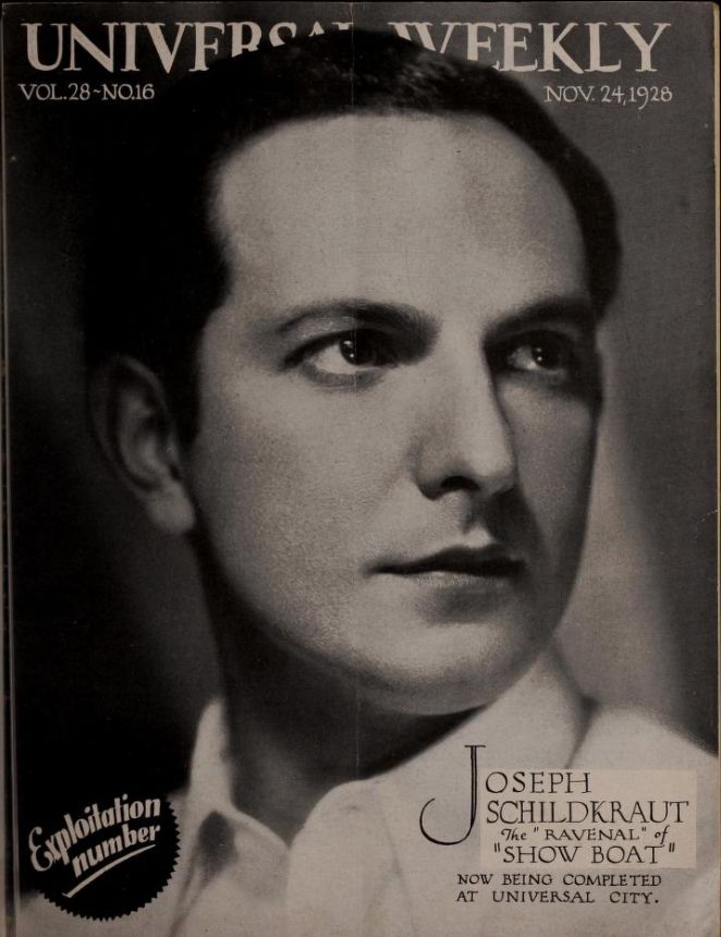 UNIVERSAL WEEKLY magazine side cover 24 November 1928