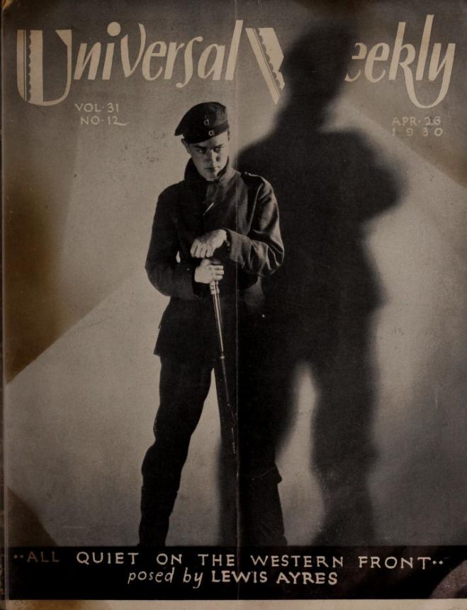 UNIVERSAL WEEKLY magazine side cover 26 April 1930