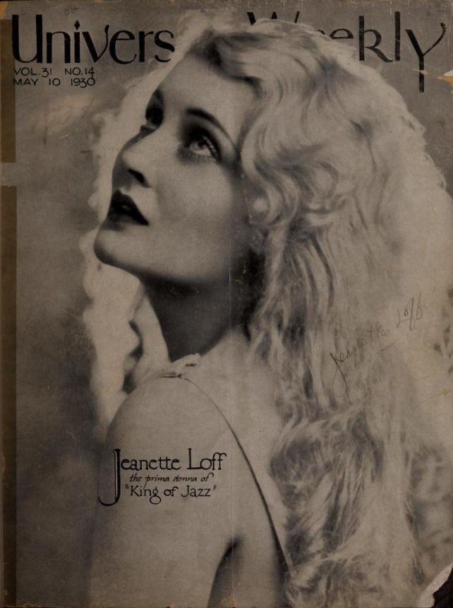 UNIVERSAL WEEKLY magazine side cover 10 May 1930