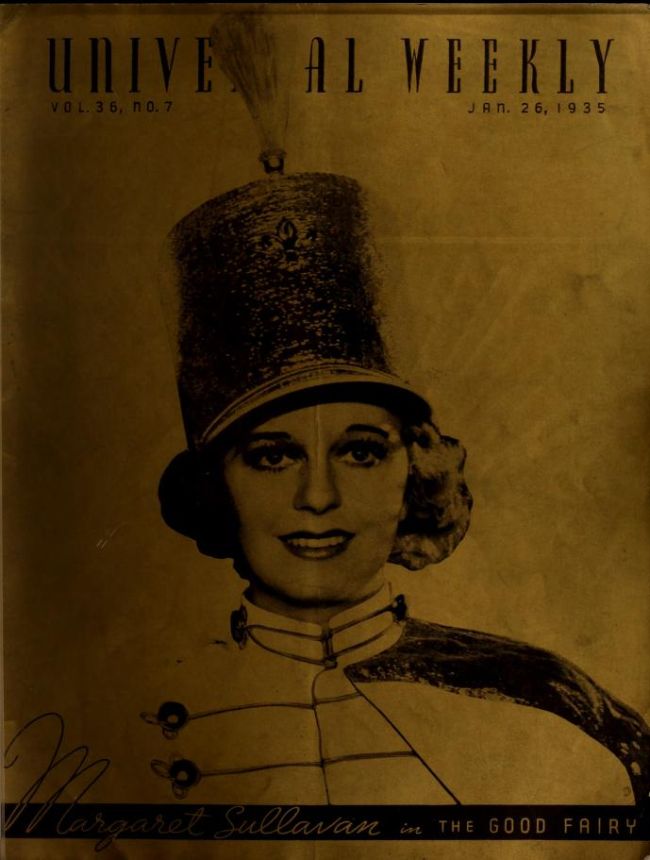 UNIVERSAL WEEKLY magazine side cover 26 January 1935