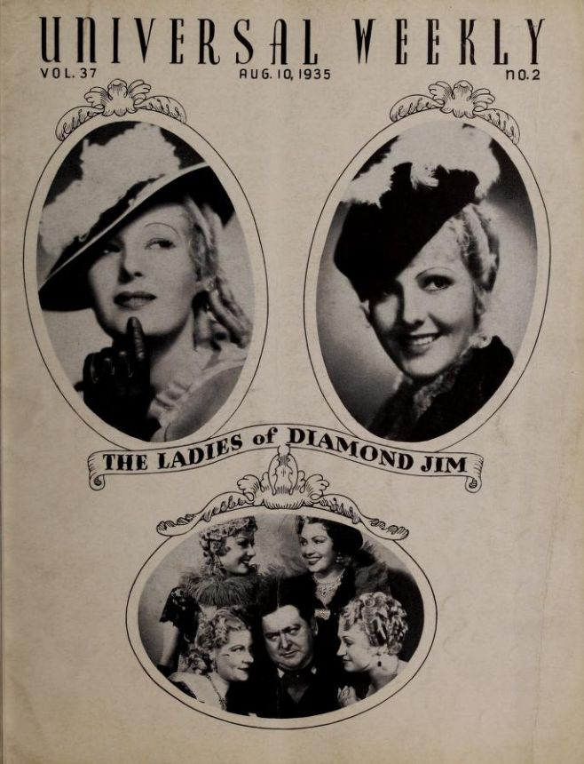 UNIVERSAL WEEKLY magazine side cover 10 August 1935