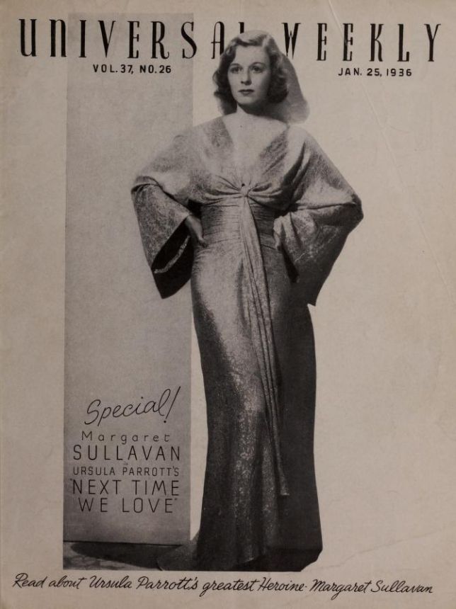 UNIVERSAL WEEKLY magazine side cover 25 January 1936
