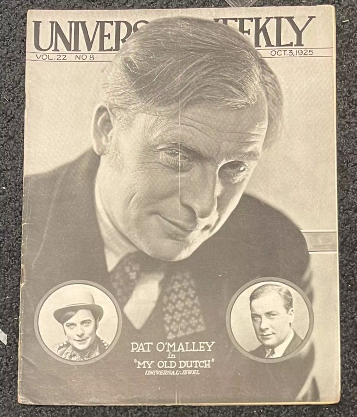 UNIVERSAL WEEKLY magazine side cover 3 October 1925