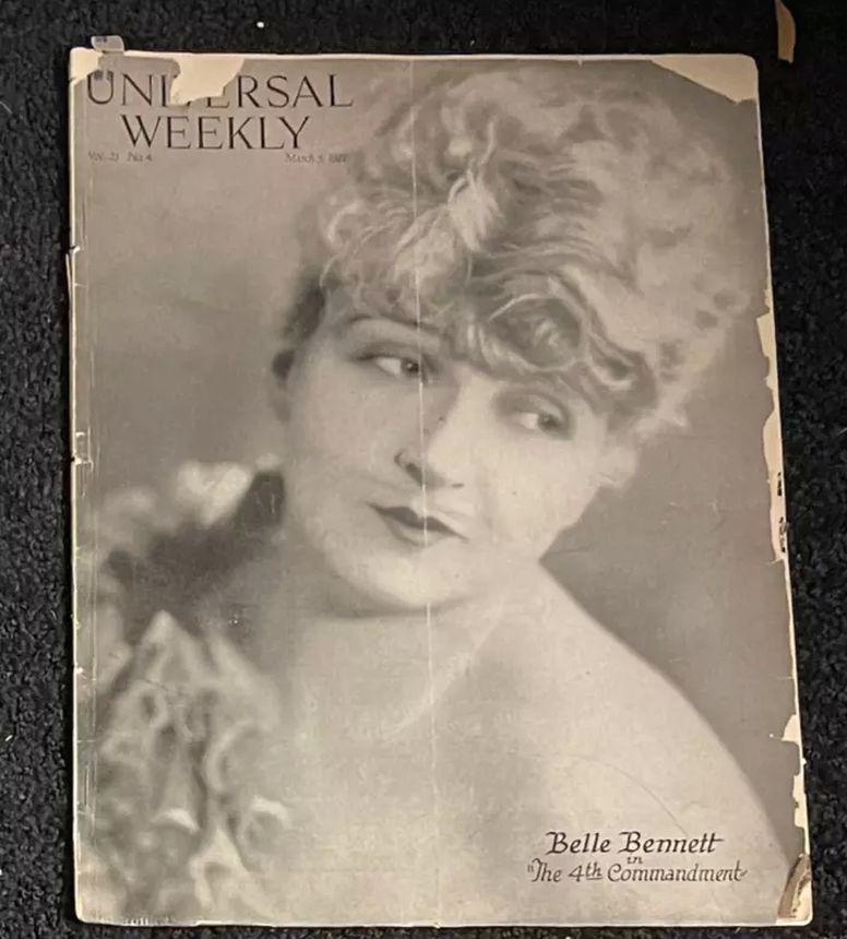 UNIVERSAL WEEKLY magazine side cover 5 March 1927