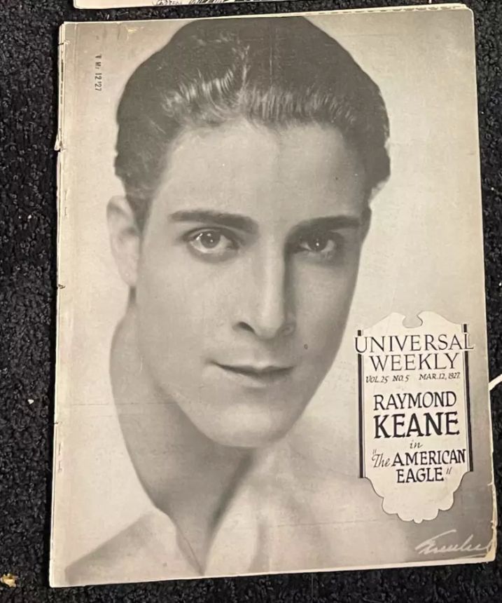 UNIVERSAL WEEKLY magazine side cover 12 March 1927