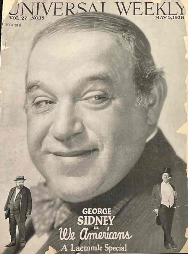 UNIVERSAL WEEKLY magazine side cover 5 May 1928