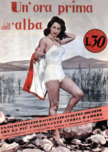 UN ORA PRIMA DELL ALBA magazine side cover Issue 4 15 February 1956