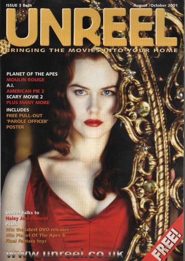 UNREEL magazine side cover Issue 17 August/October 2001