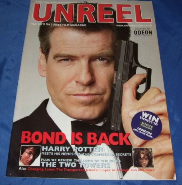UNREEL magazine side cover November 2002