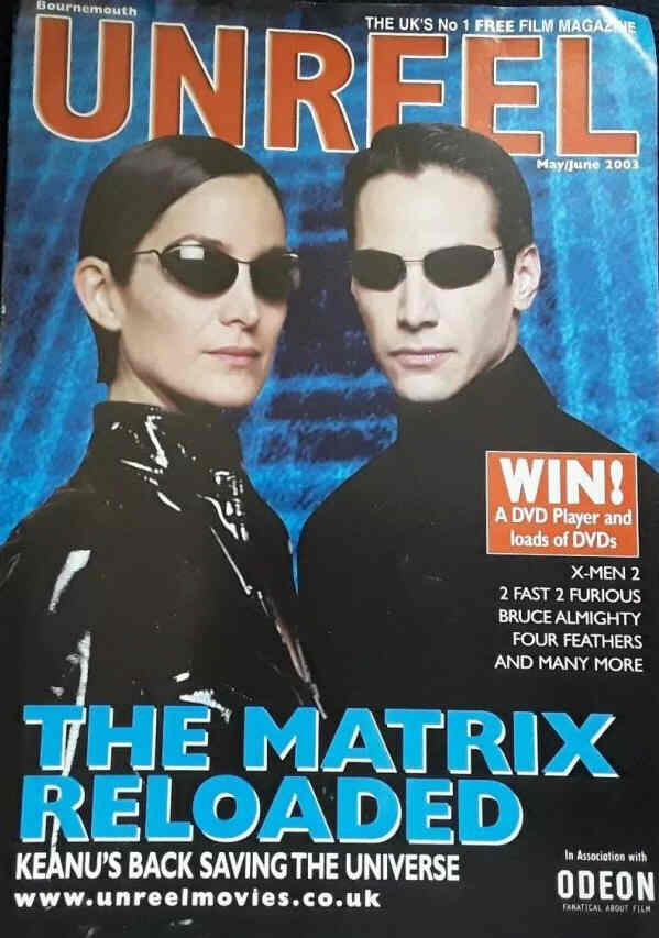 UNREEL magazine side cover May/June 2003