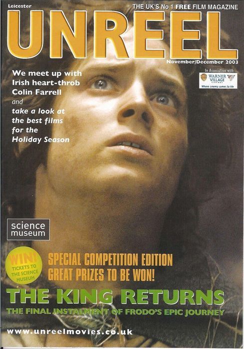 UNREEL magazine side cover November/December 2003