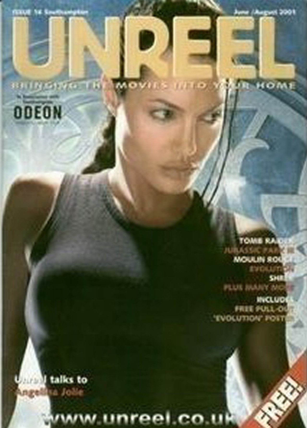 UNREEL magazine side cover Issue 16  June/August 2001
