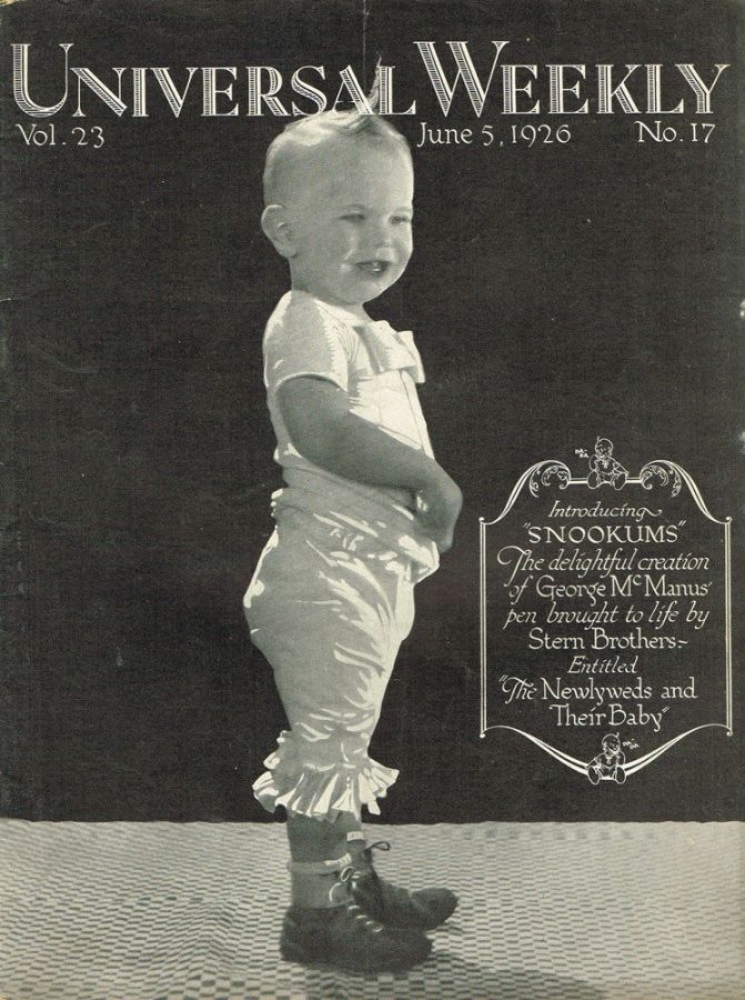 UNIVERSAL WEEKLY magazine side cover 5 June 1926
