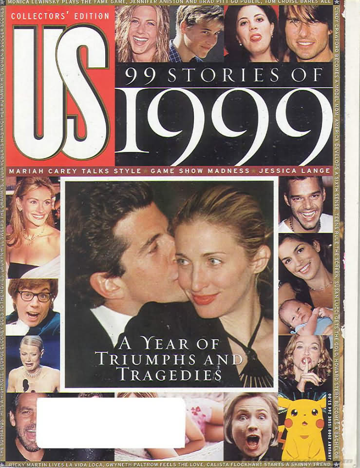 US WEEKLY magazine side cover Issue 264 January 2000