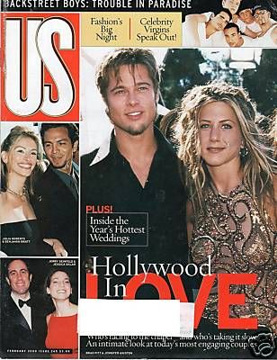 US WEEKLY magazine side cover Issue 265 February 2000