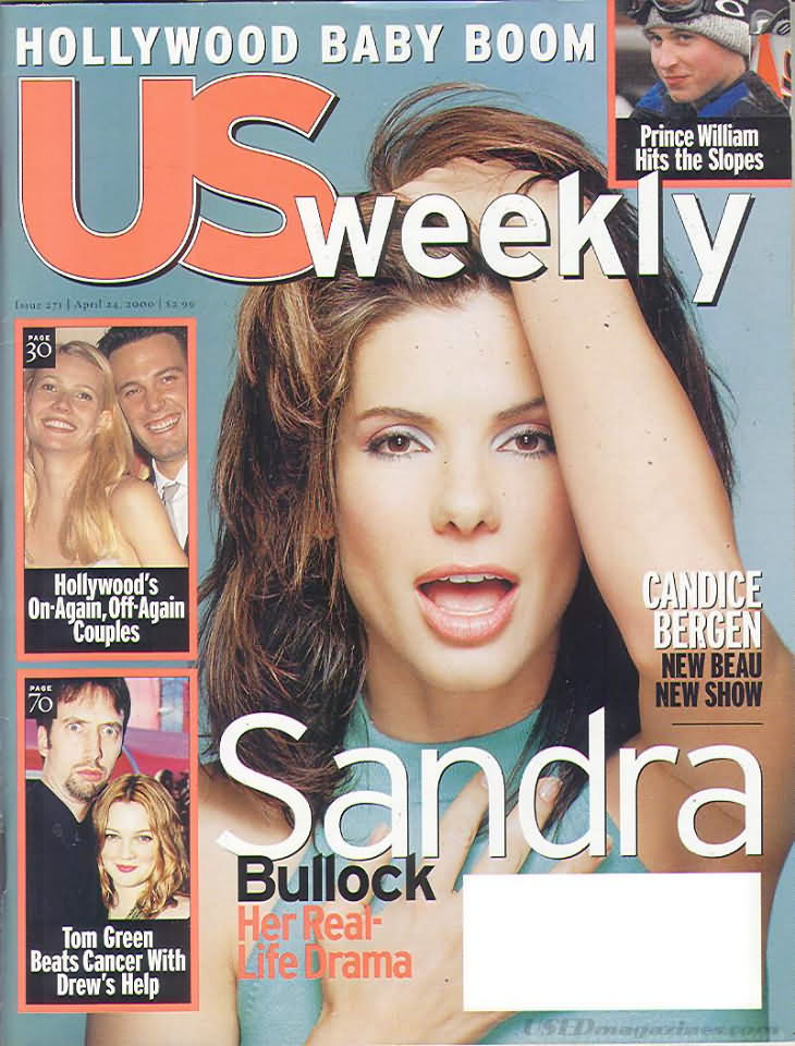 US WEEKLY magazine side cover Issue 271 24 April 2000