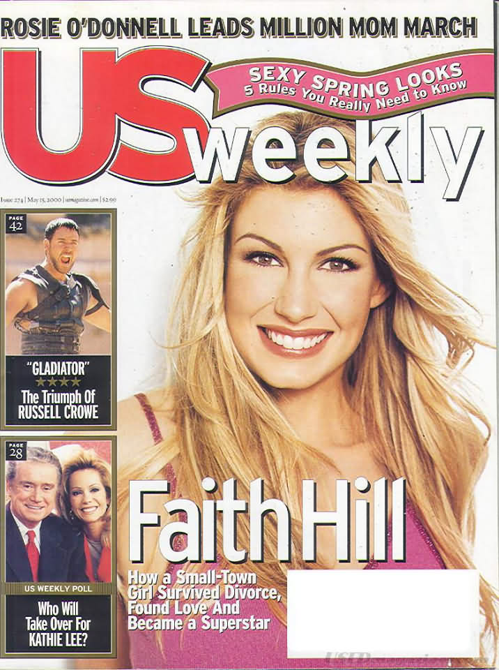 US WEEKLY magazine side cover Issue 274 15 May 2000