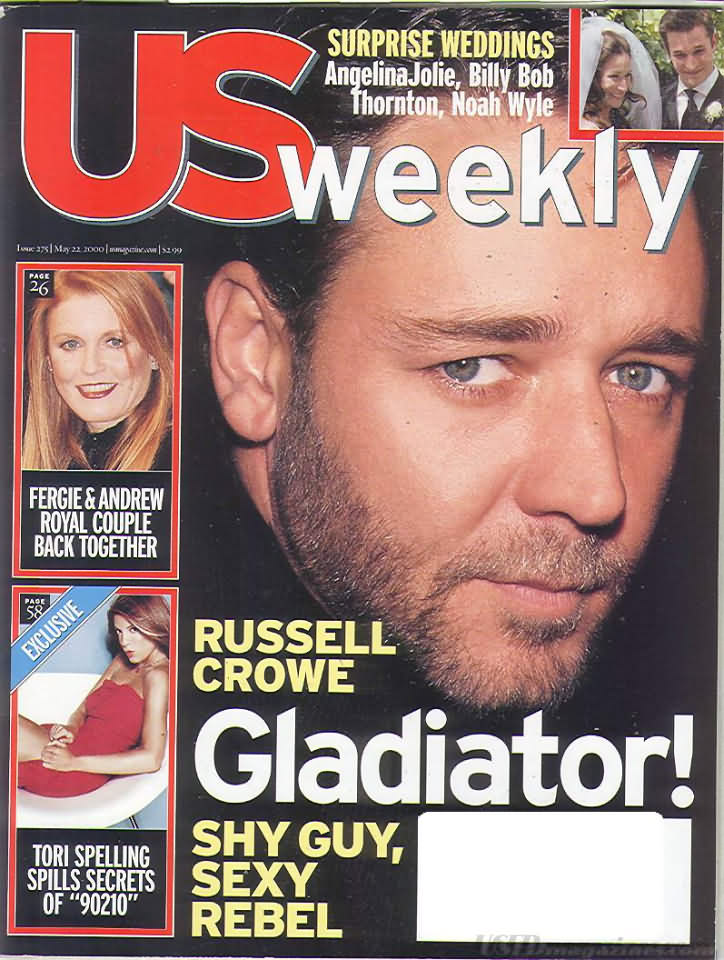 US WEEKLY magazine side cover Issue 275 22 May 2000