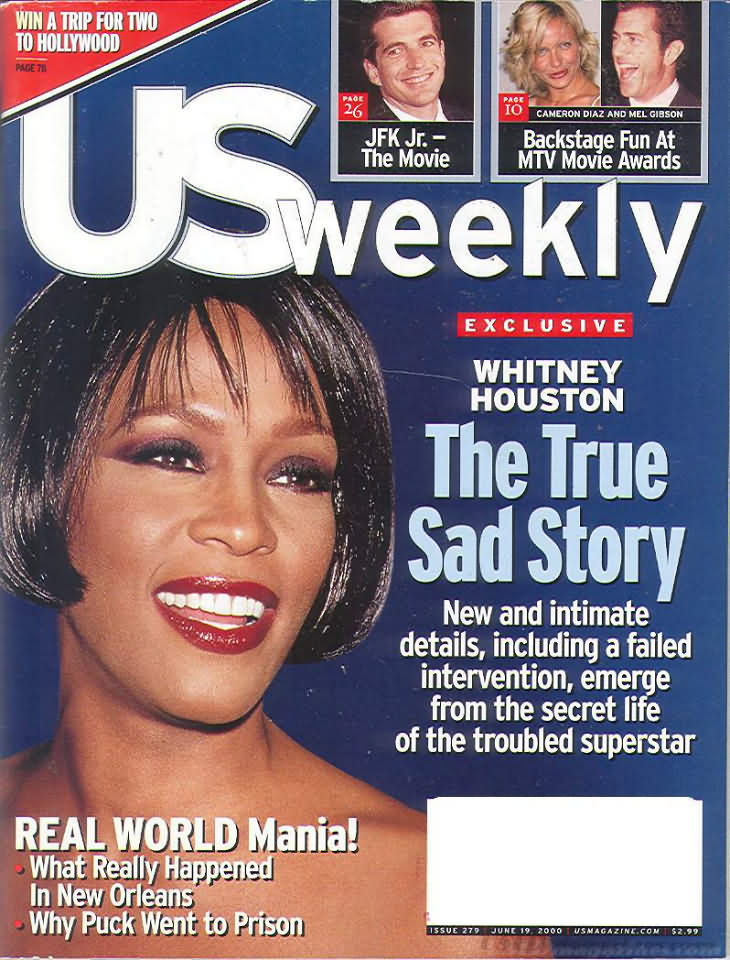 US WEEKLY magazine side cover Issue 279 19 June 2000