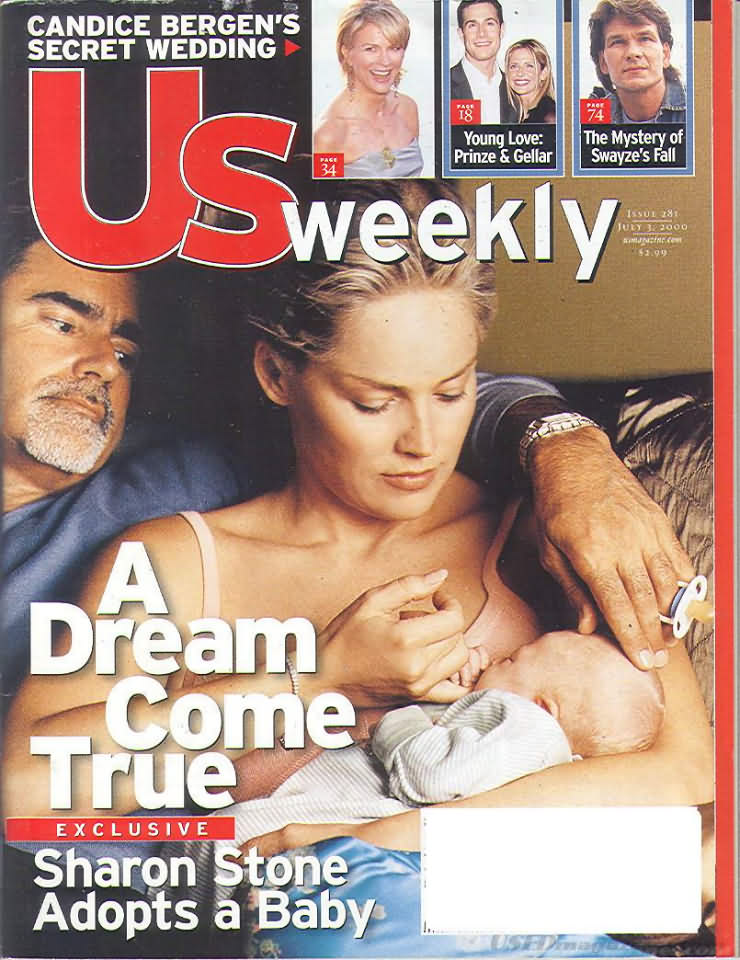 US WEEKLY magazine side cover Issue 281 3 July 2000