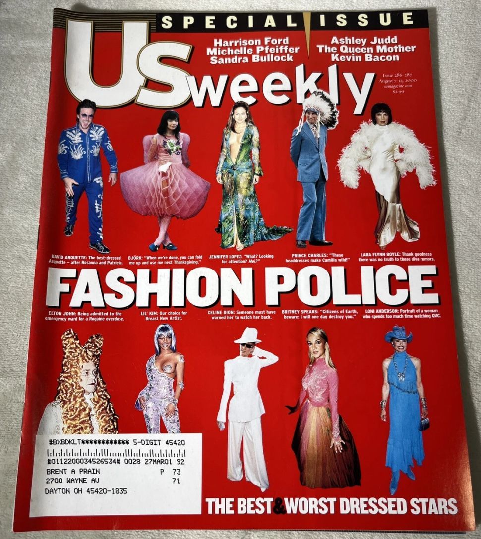 US WEEKLY magazine side cover Issue 286/287 7/14 August 2000