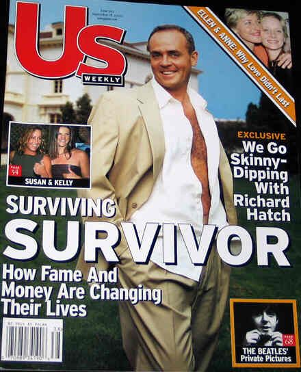 US WEEKLY magazine side cover Issue 292 18 September 2000